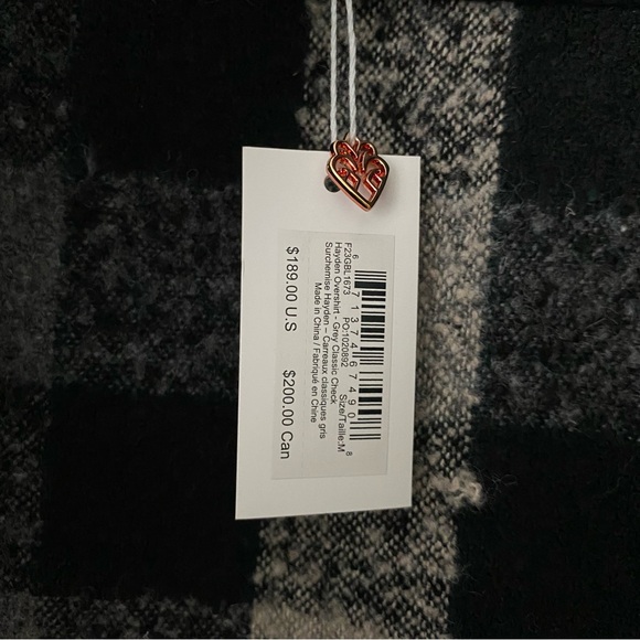 *SOLD* Hatley Hayden Overcoat Shacket, Grey Classic Plaid Check - Picture 5 of 10